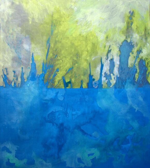 Painting titled "Thirst" by Indra Zālīte, Original Artwork, Acrylic