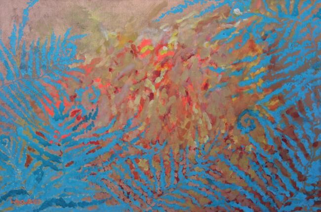 Painting titled "Gratitude" by Indra Zālīte, Original Artwork, Acrylic