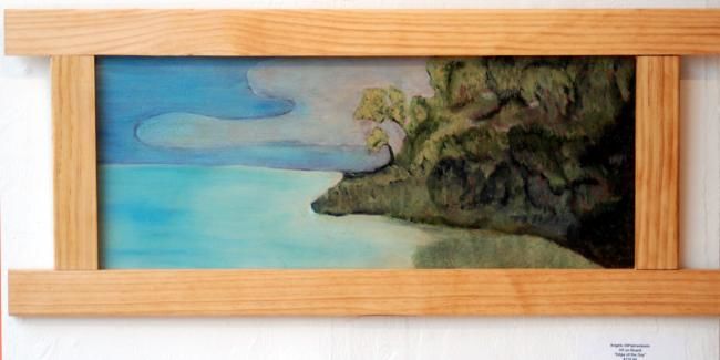 Painting titled "edge of the day" by Angelo Di Pietrantonio, Original Artwork