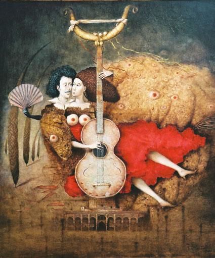Painting titled "BOLERO 3" by Peter Marcek, Original Artwork