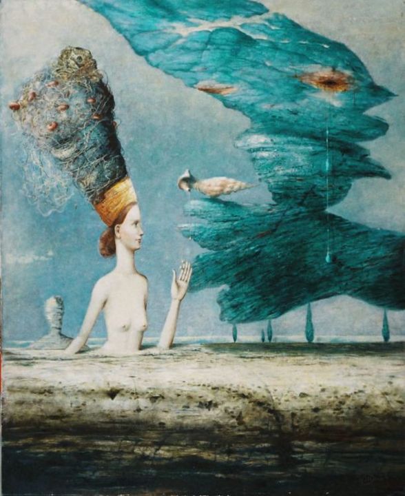Painting titled "QUIET AFTERNOON" by Peter Marcek, Original Artwork