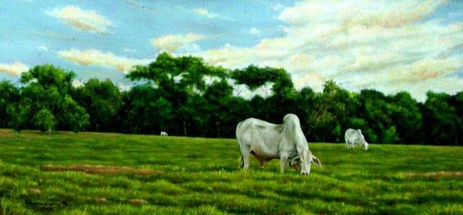 Painting titled "Pasiaje" by Jailer Rincón, Original Artwork
