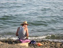 「Me, my sea & my meal」というタイトルの写真撮影 Halima Javadovaによって, オリジナルのアートワーク