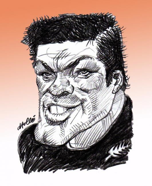 Painting titled "Richie McCaw, Capta…" by Bertrand Daullé, Original Artwork, Other