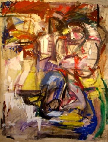 Peinture intitulée "Ville et Pont" par Jacques Muller, Œuvre d'art originale