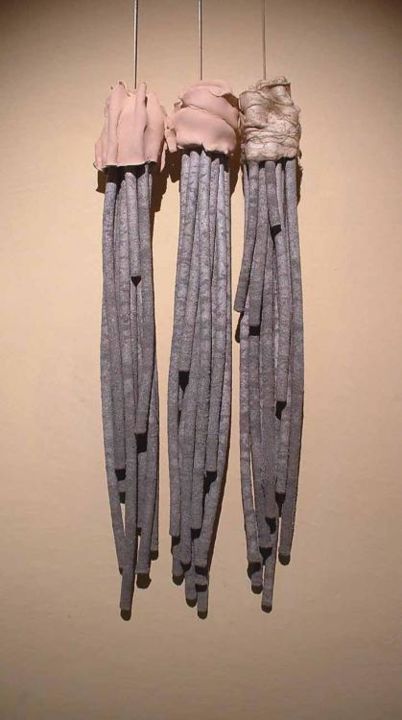 Sculpture titled "les cuirs" by Jean-Claude Jolet, Original Artwork