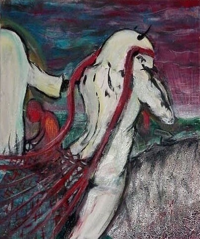Peinture intitulée "Peut on seulement r…" par Edith Bos Boyer (EDITH DONC), Œuvre d'art originale