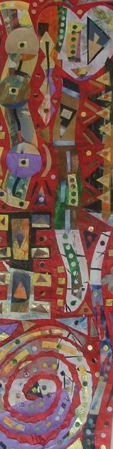Painting titled "Inspired by the Abo…" by Connie M., Original Artwork, Other