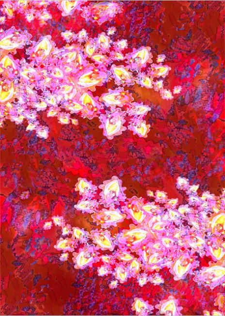 Pintura titulada "Encuentro hermafrod…" por Hilda De Urrutia, Obra de arte original