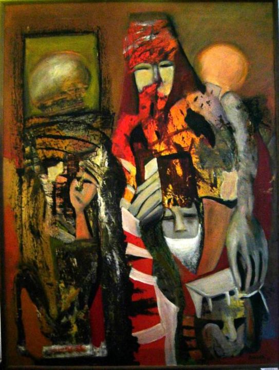 Painting titled "migration" by Markosa, Original Artwork