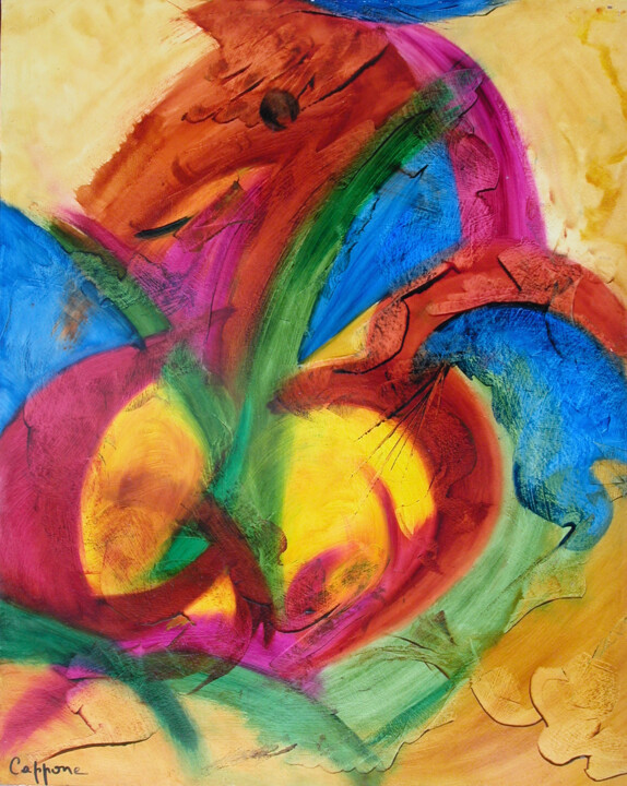 Coeur au Cheval - Heart to the Horse 绘画, 31.9x25.6 in
