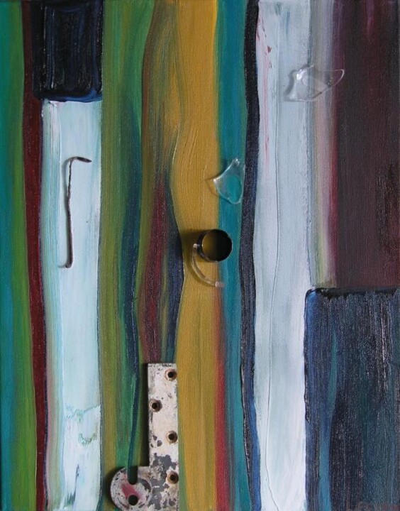 Peinture intitulée "comme un poisson da…" par Laure Feyen, Œuvre d'art originale