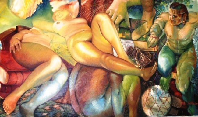 Painting,  39.4x66.9 in 