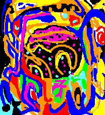 Digital Arts titled "chien jaune" by Xraylima, Original Artwork, Digital Painting