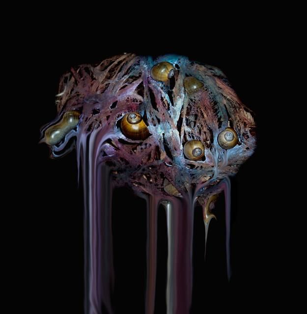 "Caracoles y Amate" başlıklı Dijital Sanat Irma Dugelby tarafından, Orijinal sanat