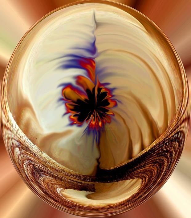 "Fibra en Danza" başlıklı Dijital Sanat Irma Dugelby tarafından, Orijinal sanat