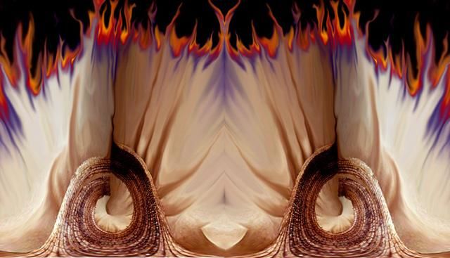 "Fibra Teatro II" başlıklı Dijital Sanat Irma Dugelby tarafından, Orijinal sanat