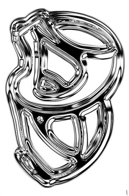 Digitale Kunst mit dem Titel "Abstract form" von Lia Chechelashvili, Original-Kunstwerk, Andere
