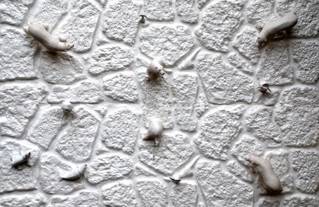 Scultura intitolato ""L'ultima oasi". ba…" da Angelo Mazzoleni, Opera d'arte originale, Plastica