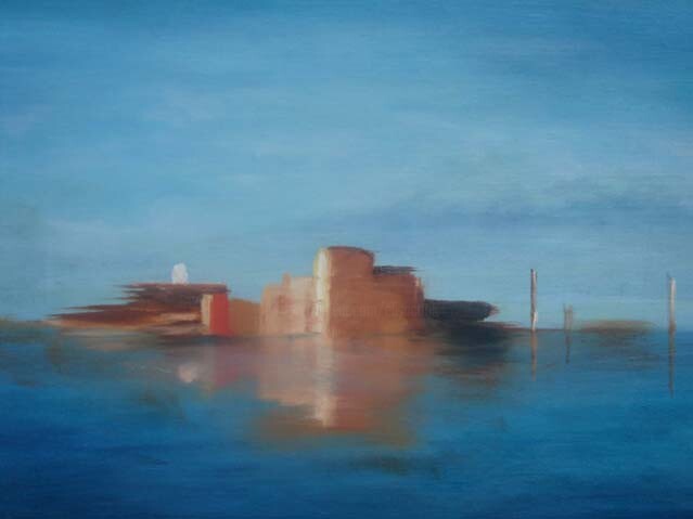 Painting titled "Ici et ailleurs" by Elisa Cook Benbassat Bassat, Original Artwork, Other