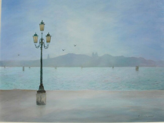 Painting titled "Prélude à Venise" by Elisa Cook Benbassat Bassat, Original Artwork, Oil