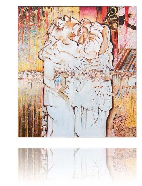 Peinture intitulée "Verlaten wereld" par Etienne De Backer, Œuvre d'art originale
