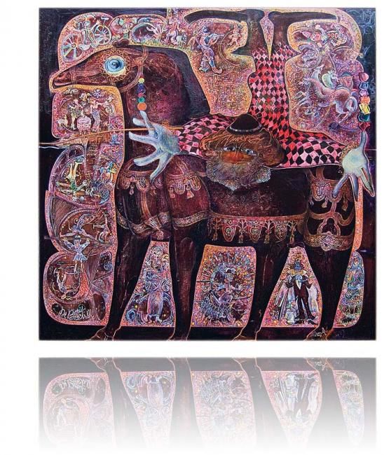 Peinture intitulée "Artiesten" par Etienne De Backer, Œuvre d'art originale