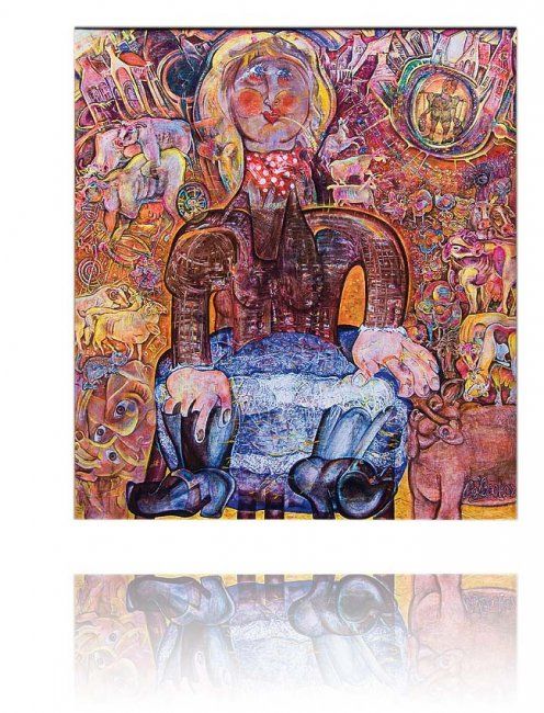 Peinture intitulée "Wilde boerendochter" par Etienne De Backer, Œuvre d'art originale