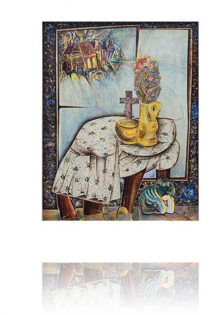Painting titled "Bange stilte" by Etienne De Backer, Original Artwork