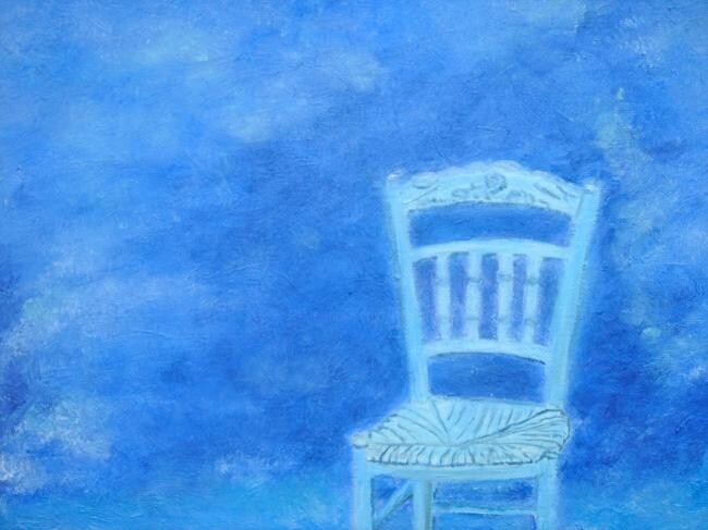Painting titled "Les chaises ont aus…" by Elisa Cook Benbassat Bassat, Original Artwork, Other