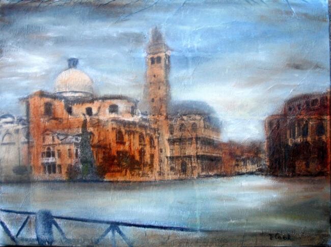 Painting titled "Cannaregio" by Elisa Cook Benbassat Bassat, Original Artwork, Oil