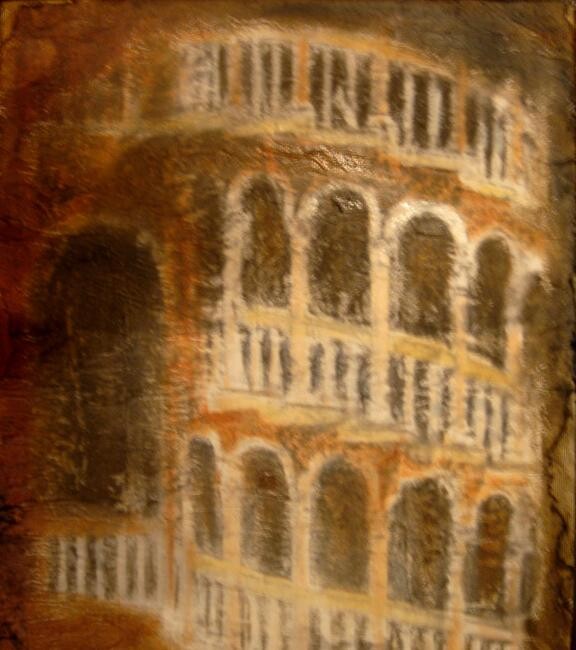 Painting titled "A Bóvolo" by Elisa Cook Benbassat Bassat, Original Artwork, Other