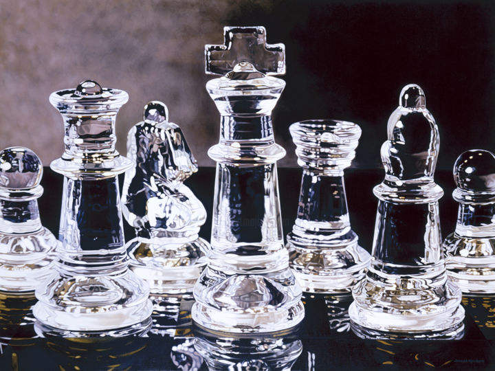 Crystal Chess Printmaking, 30x40 in