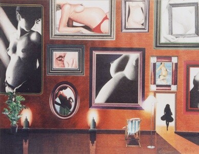 L'envie de E. et le départ de F. 绘画, 19.7x25.6 in