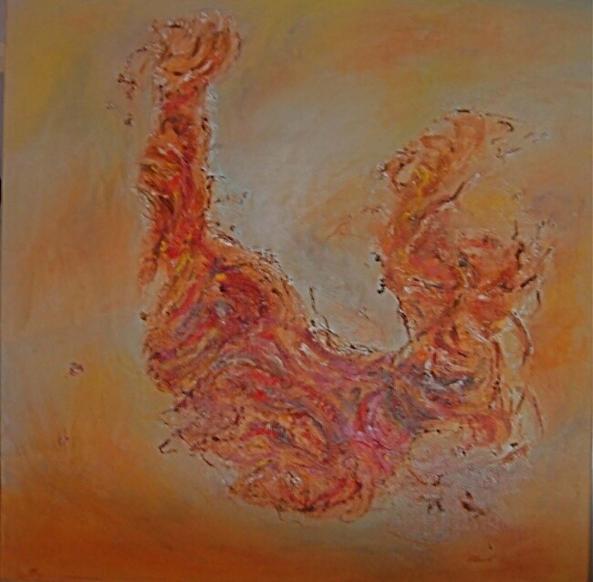 Painting titled "La force du destin" by Elisa Cook Benbassat Bassat, Original Artwork, Oil