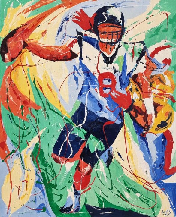 846 Super Bowl 绘画, 24x19.7 in