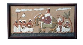 Painting titled "Kandy Perahera" by Himantha Karunarathne, Original Artwork