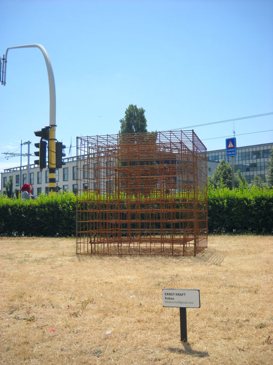 Sculpture titled "KUBUS" by Ernst Kraft, Original Artwork