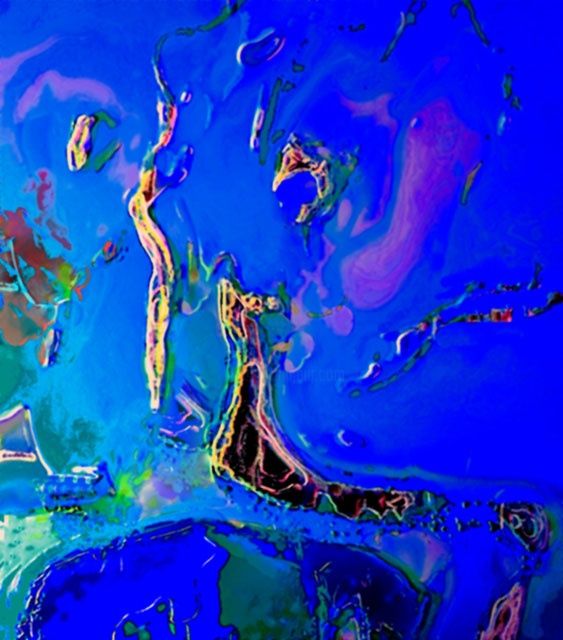 Digital Arts titled "I'm alive, but is t…" by Tomas Karkalas, Original Artwork, Digital Painting