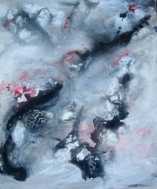 Painting titled "Dans les vapeurs d'…" by Elisa Cook Benbassat Bassat, Original Artwork, Oil