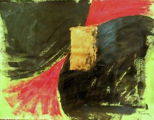 "Les asymptotes obli…" başlıklı Tablo Jean-François Pignatel tarafından, Orijinal sanat, Petrol