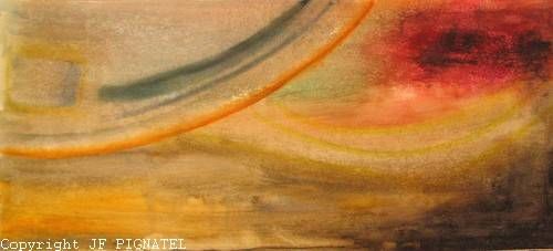 "Asymptotes floues" başlıklı Tablo Jean-François Pignatel tarafından, Orijinal sanat, Petrol