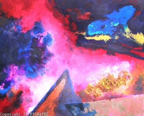 "Emergence" başlıklı Tablo Jean-François Pignatel tarafından, Orijinal sanat, Petrol