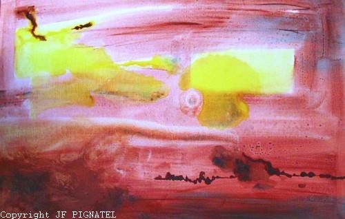 "Aerial ou  je m'env…" başlıklı Tablo Jean-François Pignatel tarafından, Orijinal sanat, Petrol