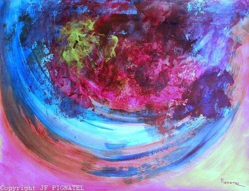 "After the end" başlıklı Tablo Jean-François Pignatel tarafından, Orijinal sanat, Petrol