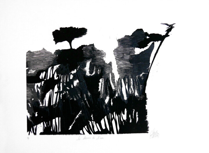 Le chemin de l'eau 印花与版画, 23.6x31.5 in