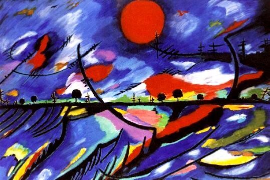 Peinture intitulée "PAYSAGE SISMIQUE (…" par H . Mortazavi, Œuvre d'art originale