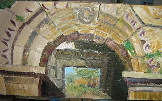 Painting titled "Monument" by Marwan Kassab, Original Artwork