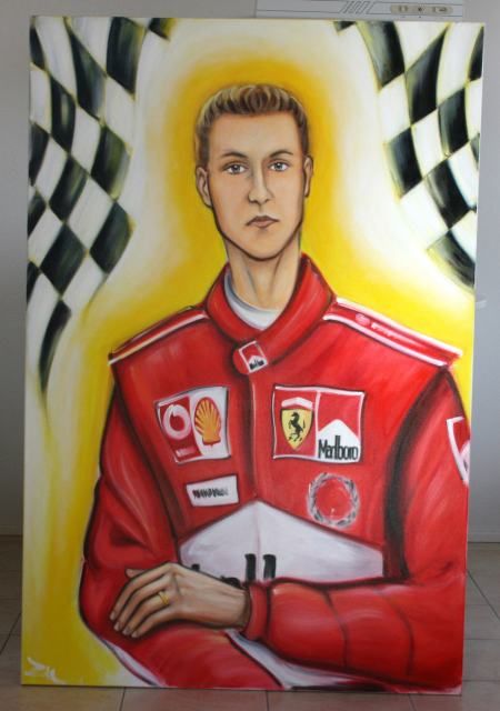 Painting titled "Der Göttliche" by Zetem, Original Artwork, Oil
