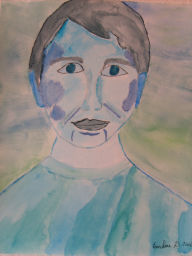 Painting titled "autre" by Caroline D., Original Artwork